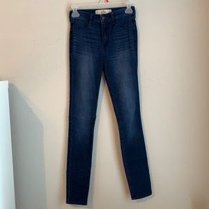 Hollister High Rise Jean Legging Dark Wash, 1R